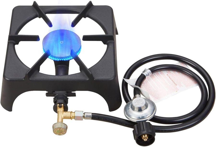 10000 BTU Propane Garden Hiking Camp Camping Outdoor Stove cooker with CSA listed Regulator and gas hose (1)