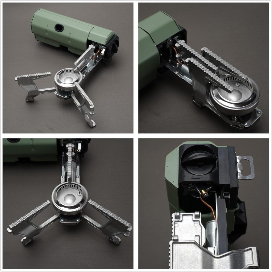 Foldable Camping Stove with Storage Bag, Portable Butane Stove with Bottle Opener, Gas Stove for Picnic, Backpacking Hiking, Adventure, Car Travel, RV Trip, Emergency, GS330 - Image 2